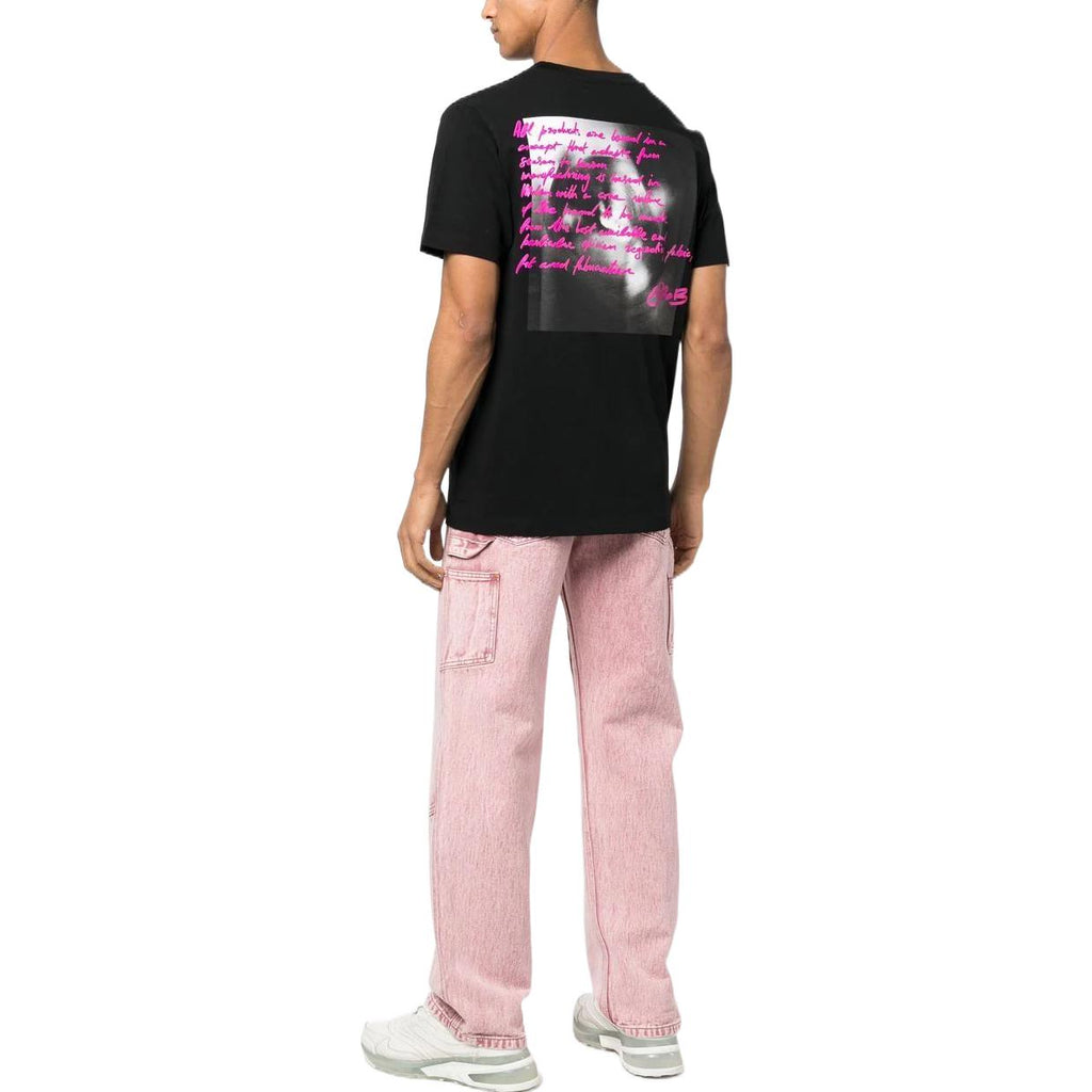 Off-White graphic-print Tee 'Black' OMAA027F22JER0141068