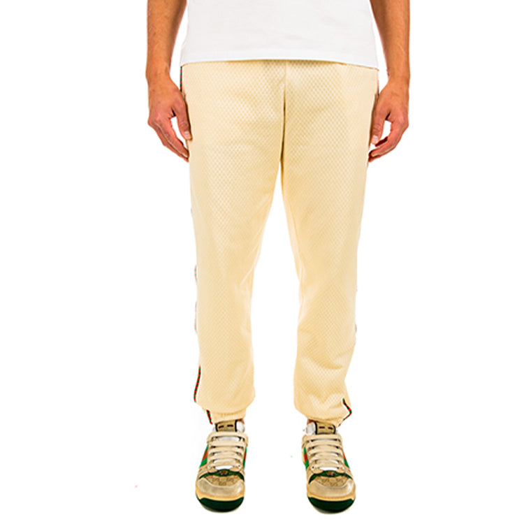 Gucci Strappy Side Striped Sweatpants For Men Beige 599356-XJB1N-9192