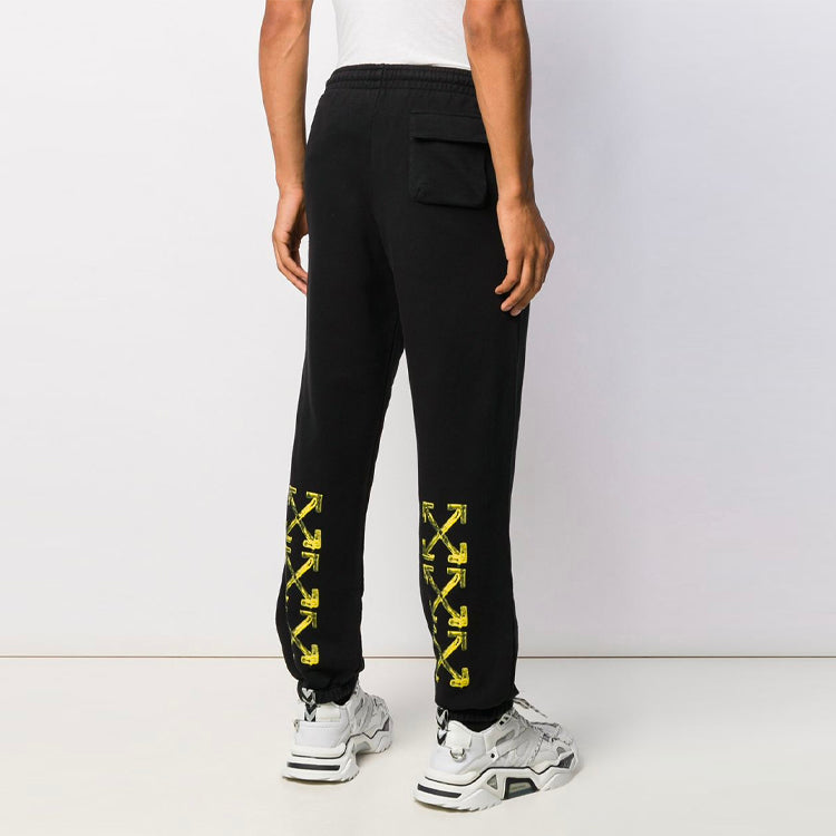Off-White Mens Arrows Sketch Logo Casual Sports Pants OMCH026F19E300101060