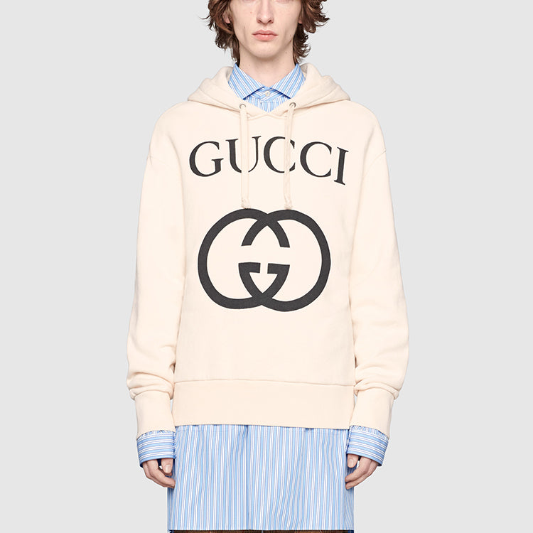 Gucci Hooded sweatshirt with Interlocking G 'off-white' 475374-X3Q25-9524