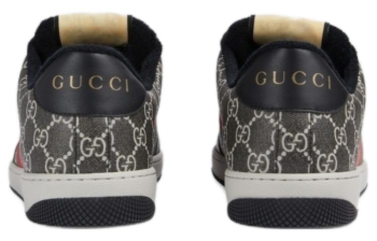 Gucci Screener sneaker GG Supreme canvas 'Black Grey' 763525-FACMI-8444