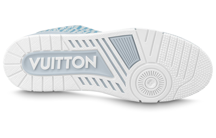 LOUIS VUITTON LV Trainer Sneakers 'Blue Stripes with Monogram' 1ABG1N