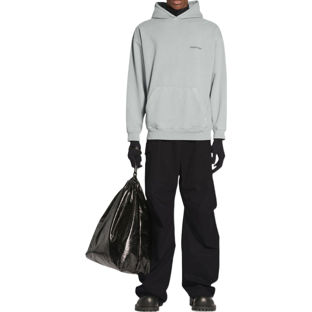 Balenciaga BB Medium Fit Hoodie 'Grey' 570811TNVG89244
