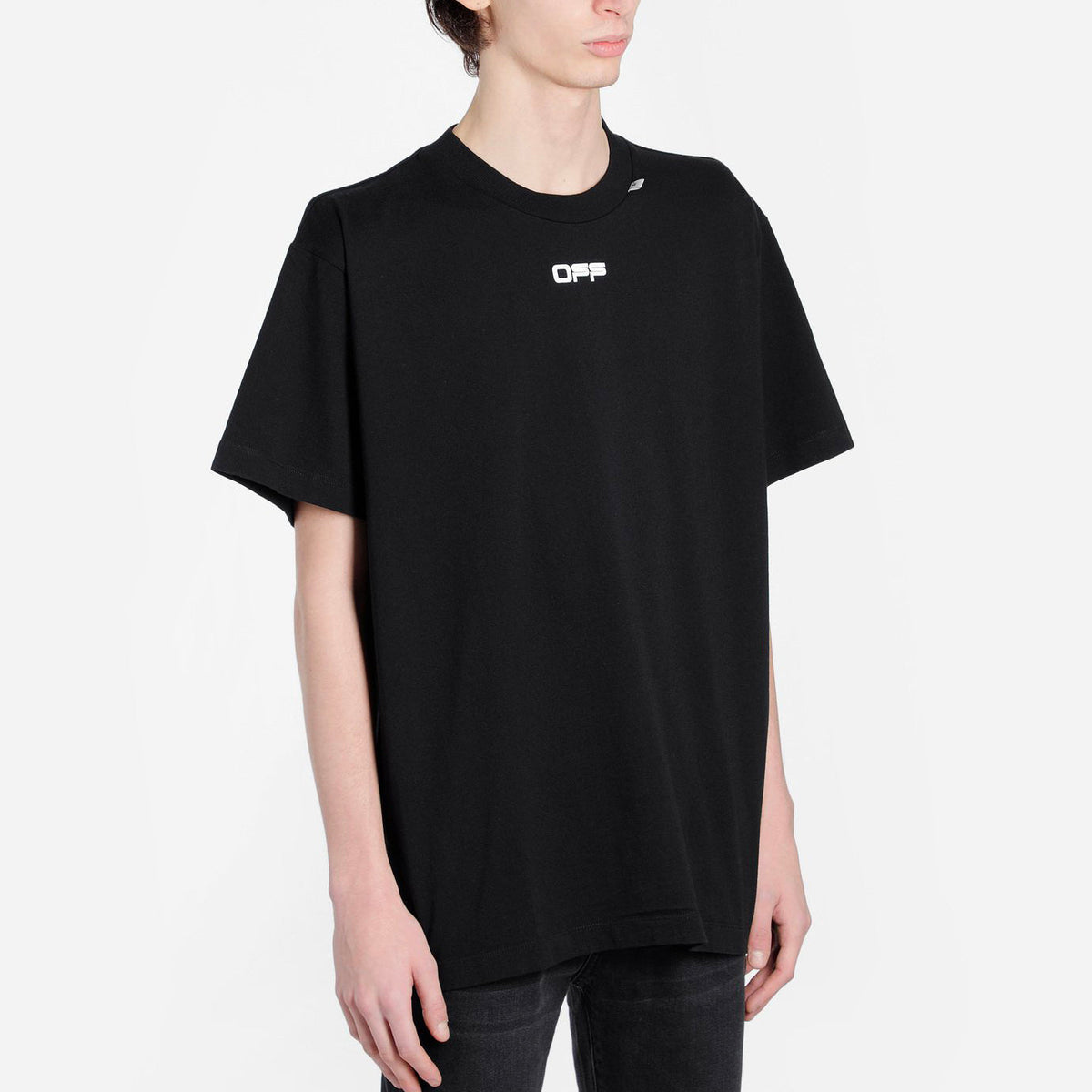 Off-White Caravaggio Arrow T-Shirt 'Black' OMAA038S201850041088