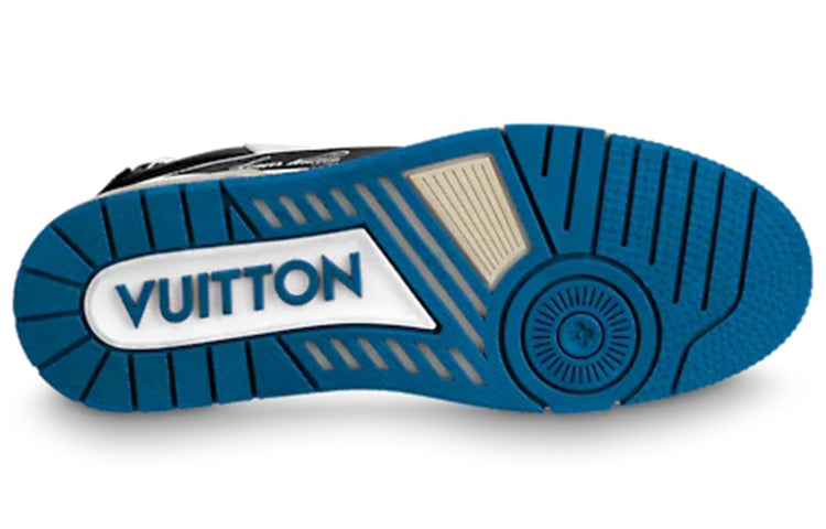 LOUIS VUITTON LV Trainers Black Blue WHite' 1A8Q7L