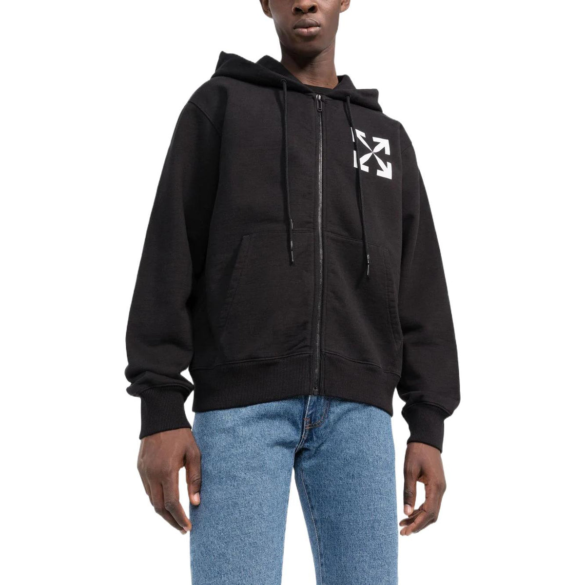 Off-White Arrow Hoodie 'Black' OMBE013C99FLE00210011