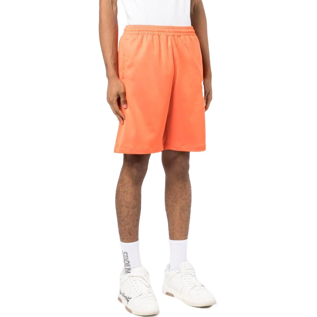 Men's Off-White SS22 Brand Logo Printing Elastic Waistband Straight Shorts Ordinary Version Orange OMCL001S22FAB0012001