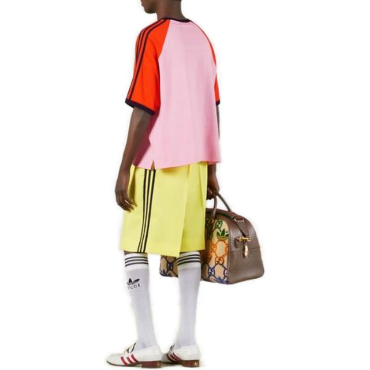 adidas x Gucci Cotton T-Shirt 'Pink' 722927-XJE1E-5454