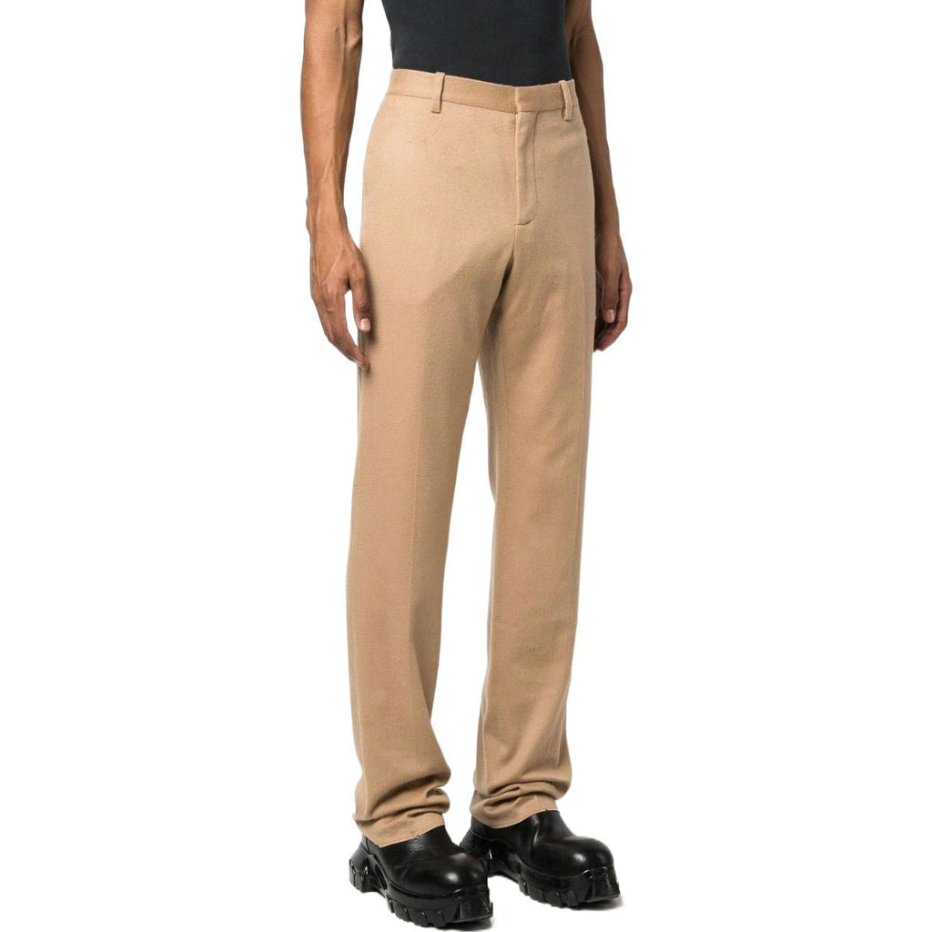 Off-White slim-cut Tailored Cashmere Trousers 'Brown' OMCA214F22FAB0066200