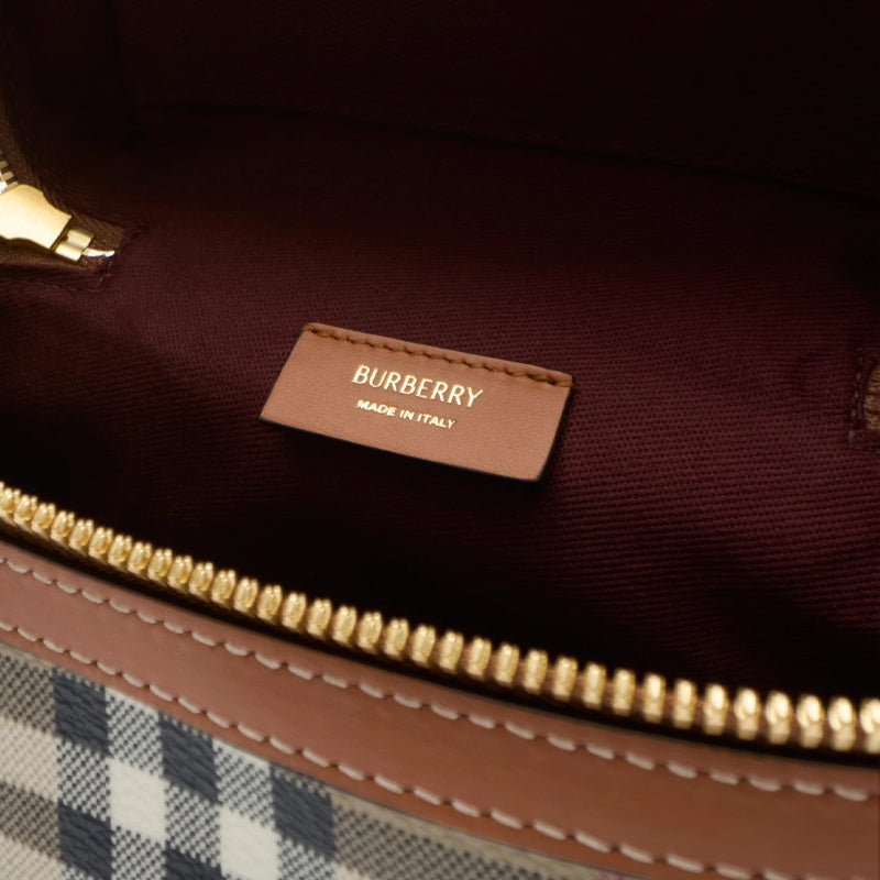 (WMNS) Burberry Mini Check Vanity Bag 'Archive Beige' 81280091