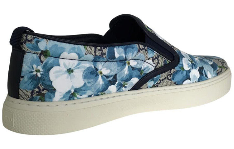 Gucci GG Supreme Canvas Slip-On 'Blue Floral' 546152-KU2E0-8471