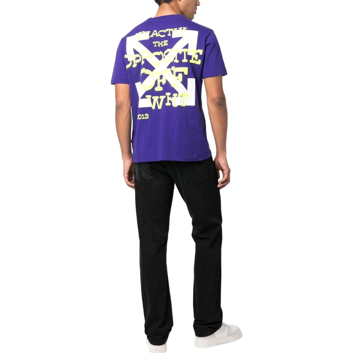 Off-White Opposite Arrow Slim T-Shirt 'Purple' OMAA027S23JER0063750