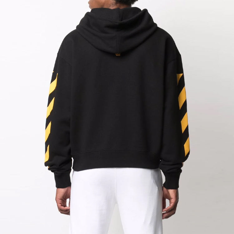 Off-White FW21 Painting Printing Unisex Black OMBB037F21FLE0111084