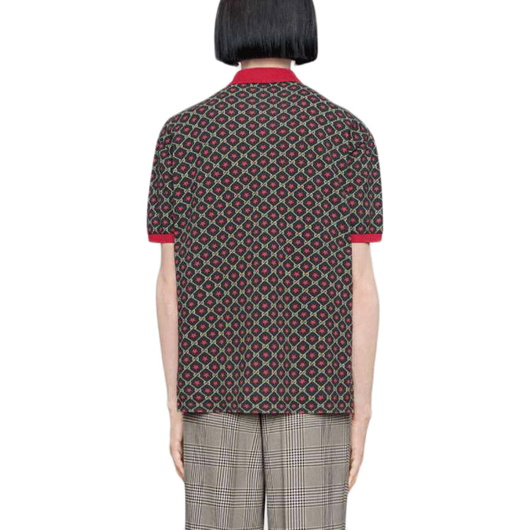 Gucci SS20 Star Cotton Short Sleeves Luxury Polos 'Red' 575222-XJBAI-1080