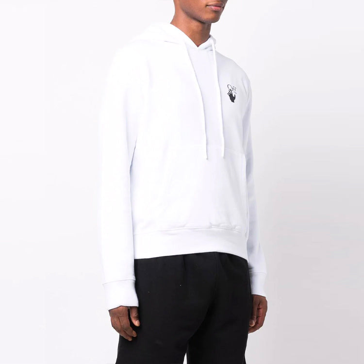 Off-White FW21 Arrow Pattern Long Sleeves Version White OMBB034F21FLE0020184