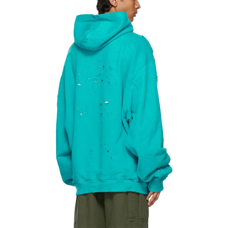 Men's Balenciaga SS21 Classic Alphabet Printing Hole Sky Blue 659403TKVB64661