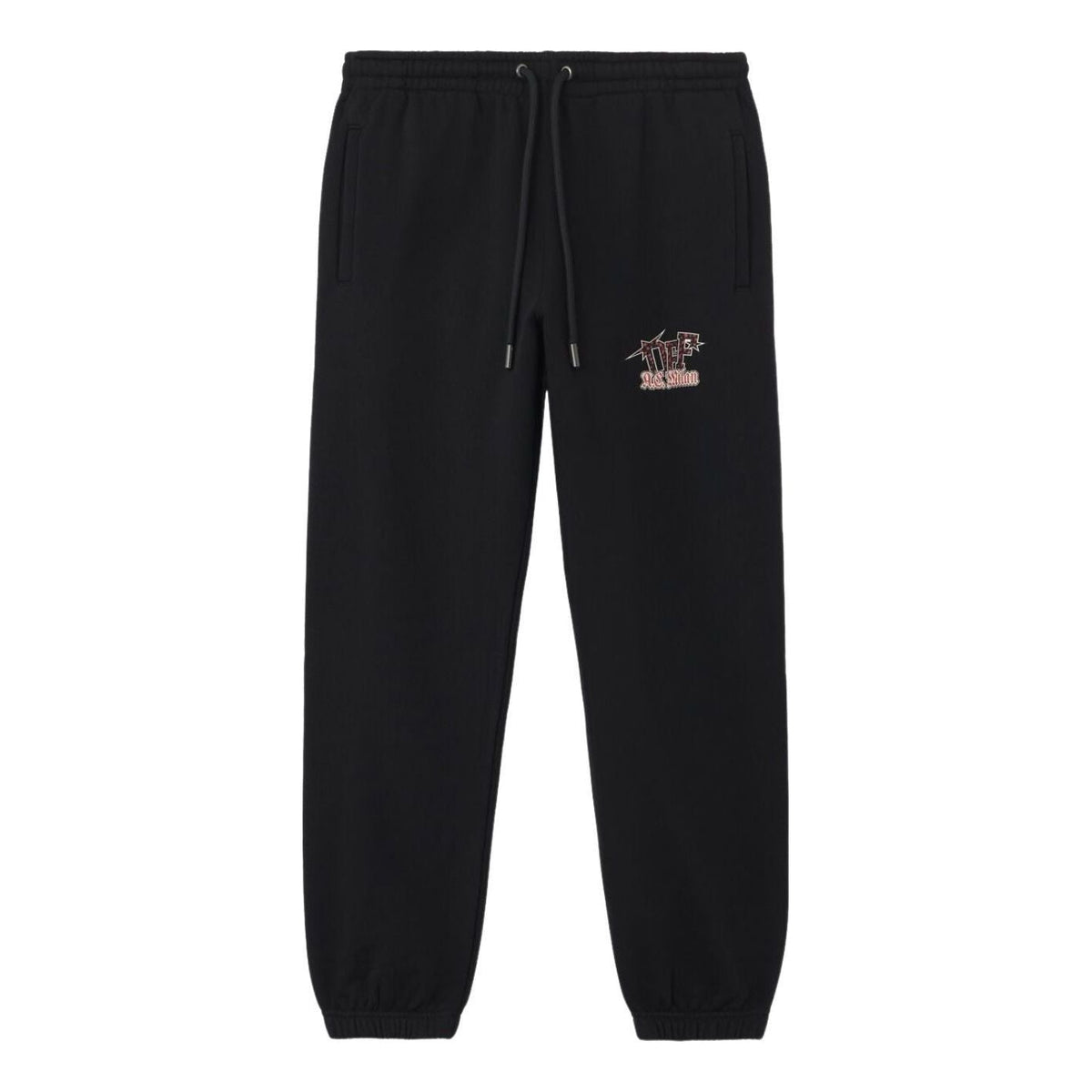 Off-White x c/o AC Milan Cuffed Sweatpants 'Black Red' 44MCH057G25F001125