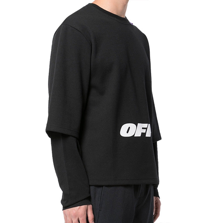 Off-White Mens Cotton Long Sleeve Sweatshirt OMAB022E184050031001