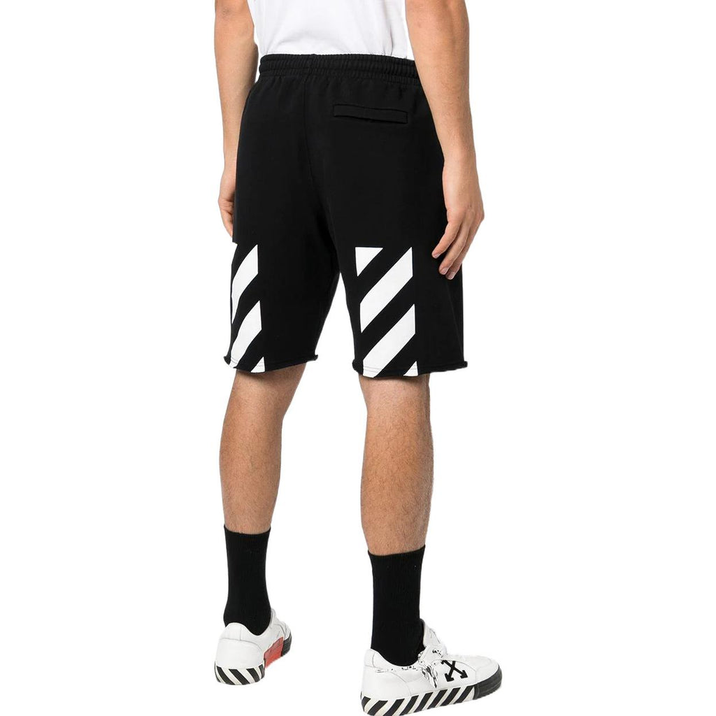 Men's Off-White SS22 Logo Printing Sports Shorts Version Black OMCI006C99FLE0011001
