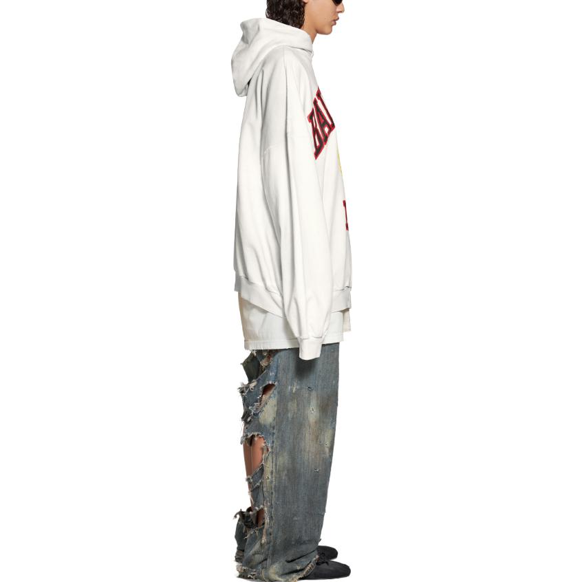 Balenciaga DIY College Hoodie 'White' 744463TOVK29012