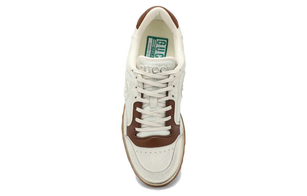 Gucci MAC80 Sneaker 'Off White Brown' 741656-AAB79-9155