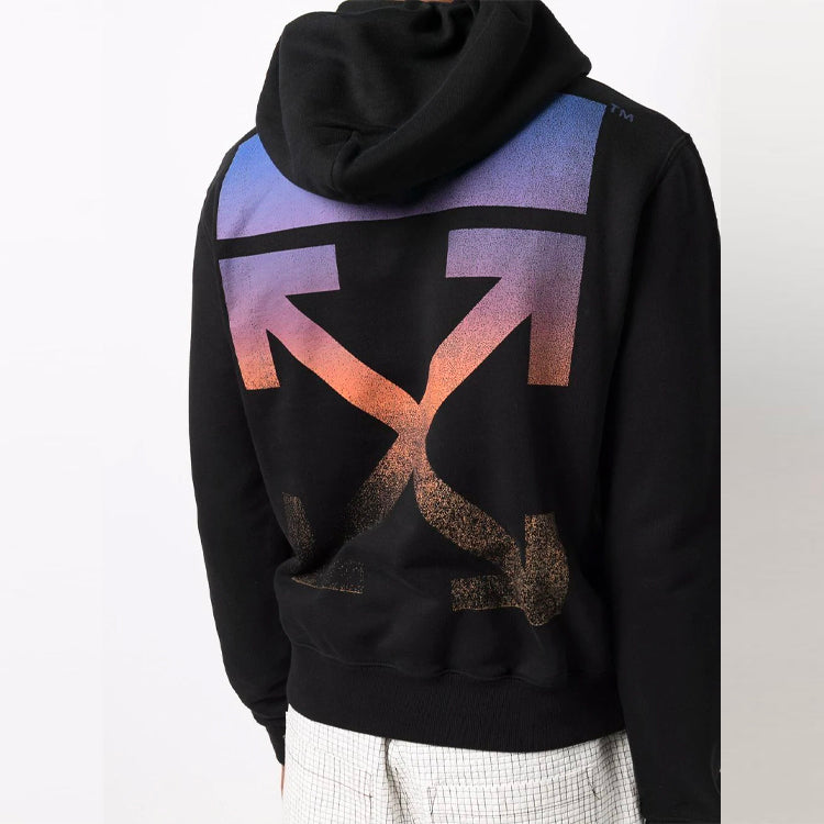 Off-White FW21 Arrow Pattern Long Sleeves Version Black OMBB034F21FLE0021084