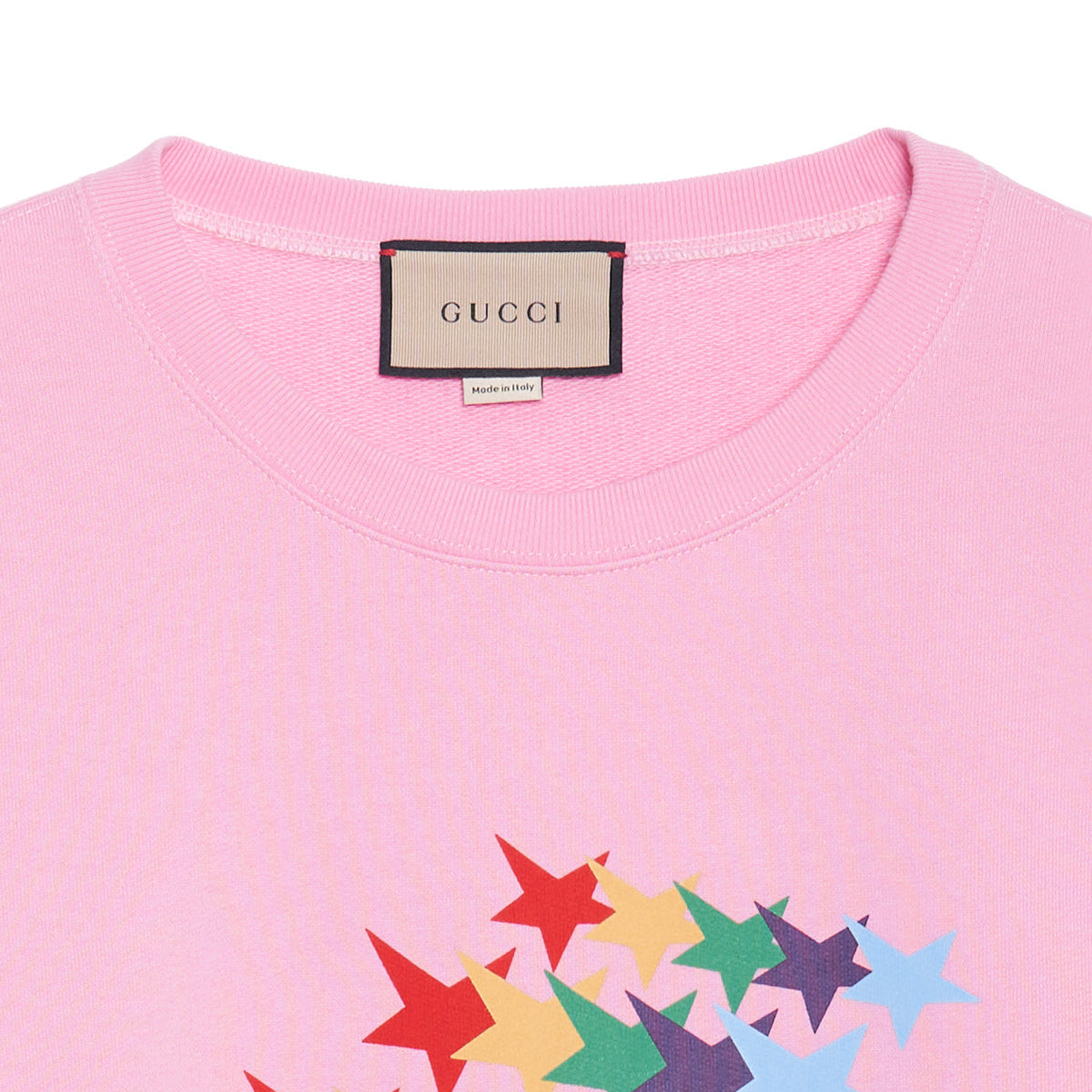 Gucci Fw21 Rainbow Stars Crewneck Sweatshirt 'Pink' 626990-XJDNK-5904
