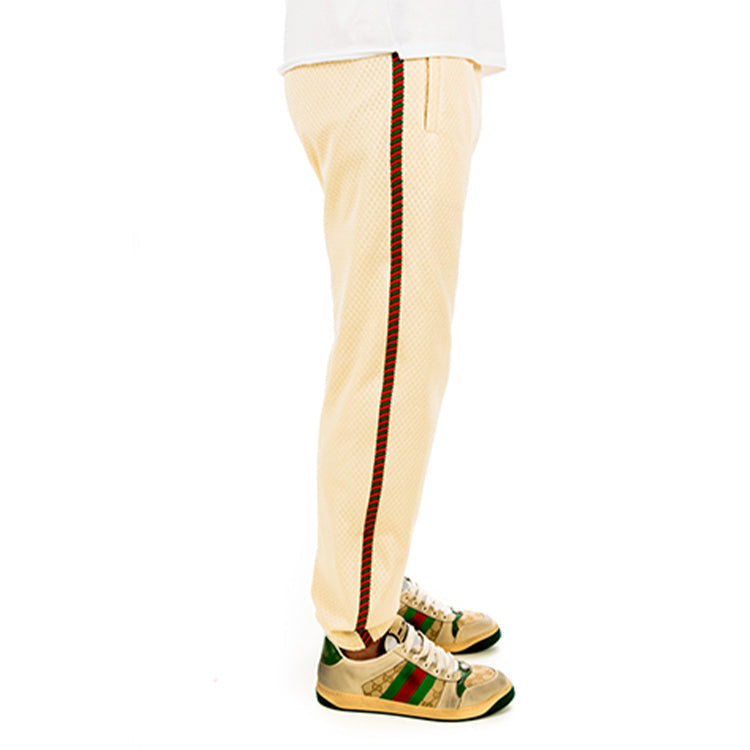 Gucci Strappy Side Striped Sweatpants For Men Beige 599356-XJB1N-9192