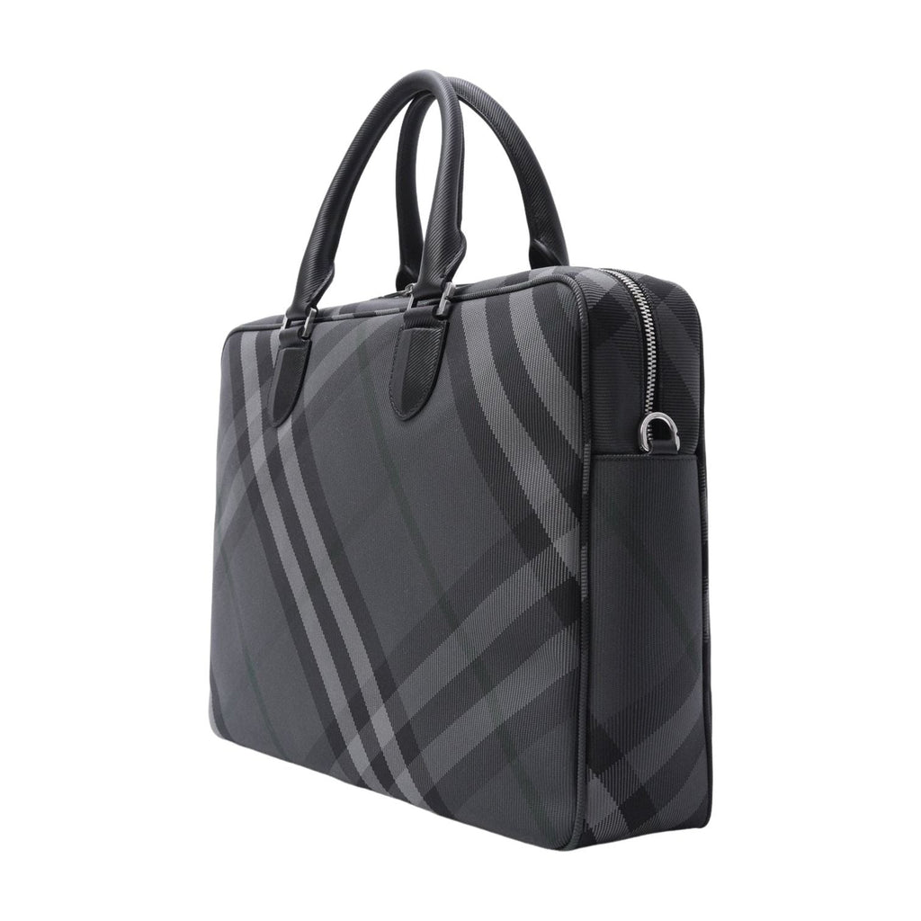 Burberry Grid Briefcase 'Charcoal' 8116532