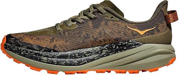 HOKA Speedgoat 6 – Olive, Brown & Orange