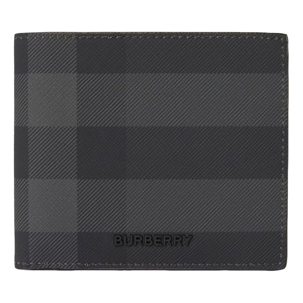 Burberry Check Short Wallet 'Charcoal' 8070273