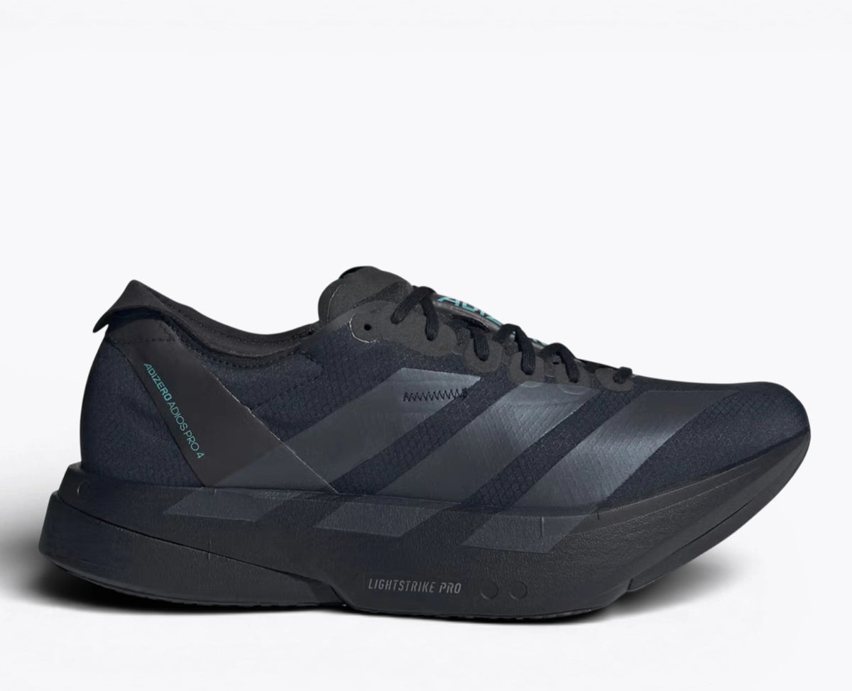 Adidas Adizero Adios Pro 4 Running Shoes – Core Black / Powder Teal