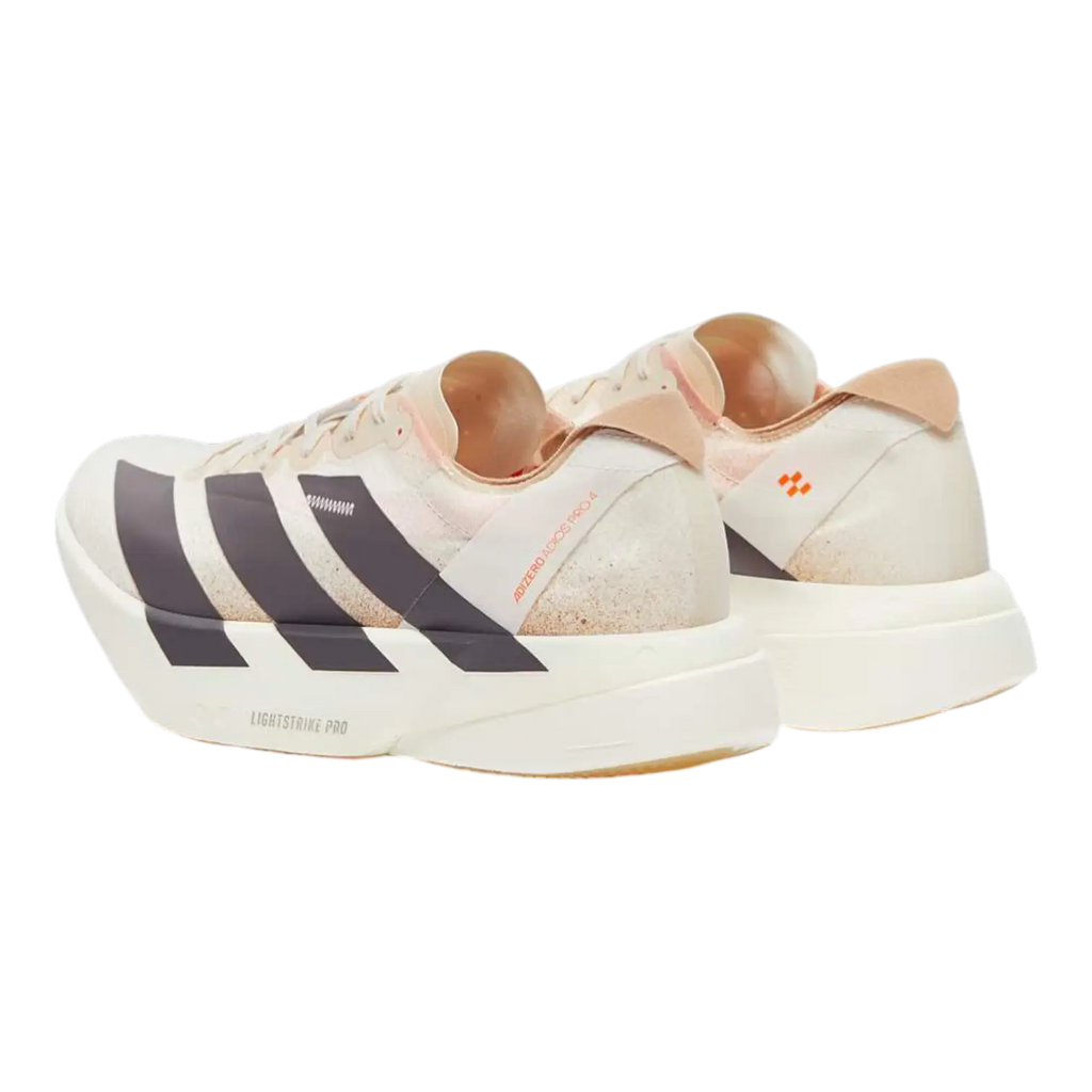 Adidas Adizero Adios Pro 4 Running Shoes - Chalk White / Grey Strata