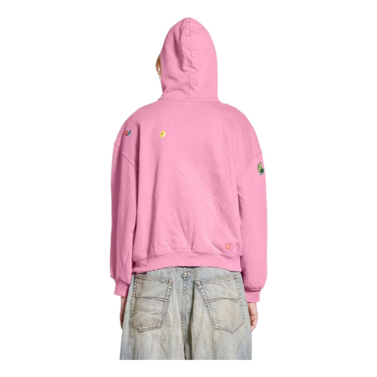 Balenciaga Fruity Zip-Up Hoodie 'Faded Dirty Pink' 803264TRVS59568