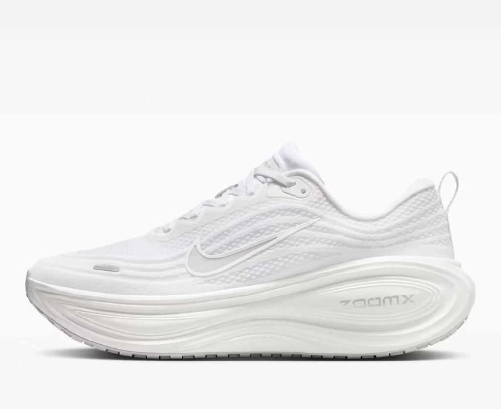 Nike Vomero Plus Road Running Shoes - White / Metallic Silver