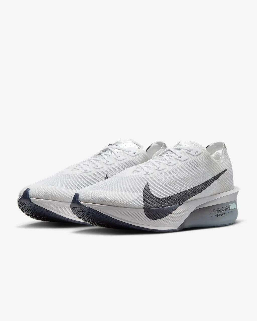 Nike Vaporfly 4 Road Racing Shoes - White / Obsidian Mist