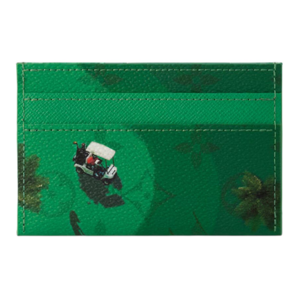 LOUIS VUITTON Golf Double Card Case 'Green' M14863