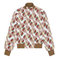 Men's Gucci x THE NORTH FACE Crossover Webbing Printing Aviator Jacket Brown 648866-XAABZ-9097