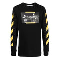 Men's Off-White FW21 Caravaggio Painting Long Sleeves Black T-Shirt OMAB001F21JER0041084