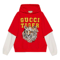 Gucci Tiger Head Hoodie 'Red White' 683503-XJD3P-6184