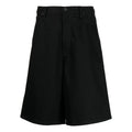 Off-White Logo-Print Knee-Length Shorts 'Black' OMYC010C99DEN0011001