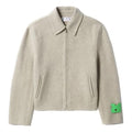 Off-White Logo-Tag Wool-Blend Jacket OMEA346F22FAB0016100