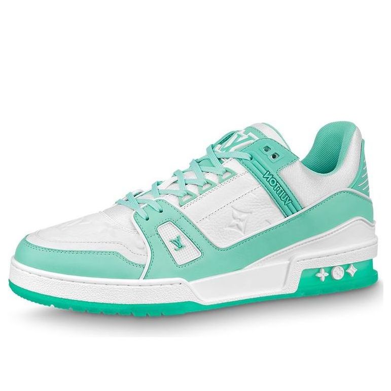 LOUIS VUITTON Trainer Sneakers 'Teal White' 1A8KBQ