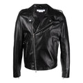 Men's Off-White FW22 Twill Printing Zipper Jacket Black OMJG020C99LEA0011001