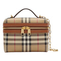 (WMNS) Burberry Mini Check Vanity Bag 'Archive Beige' 81280091