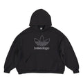 Balenciaga x adidas Logo Oversized Hoodie 'Black White' 712396TNVA91070