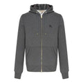Burberry Logo Embroidery Cotton Zipper Jacket Coat Male Grey 40155591