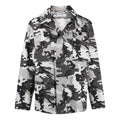 Off-White Men's SS21 Logo Camouflage Jacket Slim Fit Gray OMEL015S21FAB0010900