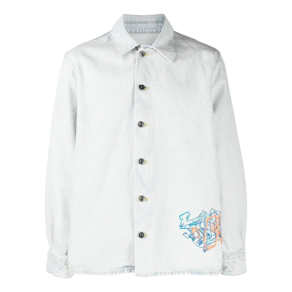 Off-White Graffiti Denim Shirt OMYD048S23DEN0014066