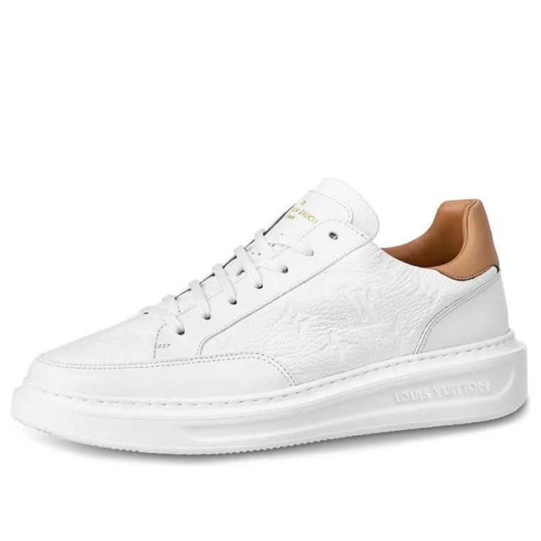 LOUIS VUITTON Beverly Hills Sneakers 'White Monogram with Caramel Top' 1A7WG6